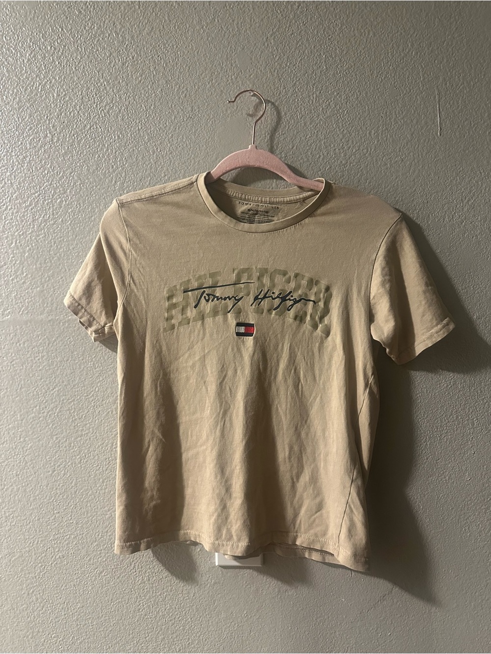 Tommy Hilfiger Graphic T-Shirt Boys Medium Brown
